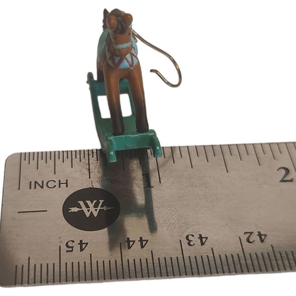 Rocking Horse Hallmark Keepsake Ornament 5th in series 1992 - Picture 4 of 13